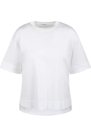 Max Mara Dames, Tops, Wit, Maat: S Katoen