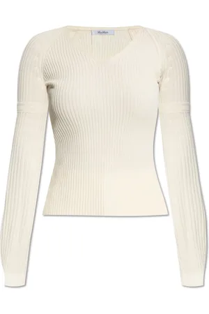 Max Mara Dames, Truien, Wit, Maat: XL Katoen