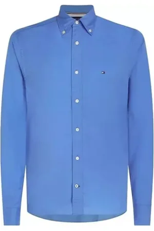 Tommy Hilfiger Heren, Overhemden, Blauw, Maat: XS Katoen