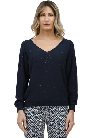 Gran Sasso Dames, Truien, Blauw, Maat: M