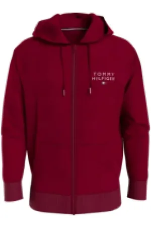 Tommy Hilfiger Heren, Sweatshirts & Hoodies, Rood, Maat: 2XL
