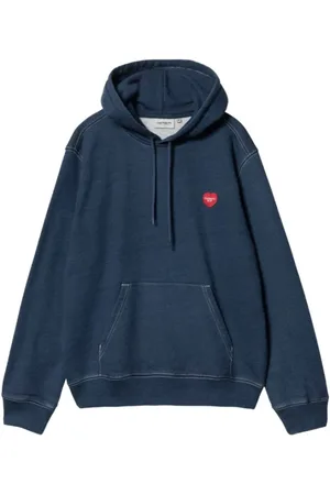 Carhartt Heren, Sweatshirts & Hoodies, Blauw, Maat: S Katoen