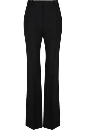 Alexander McQueen Dames, Broeken, Zwart, Maat: XS Wol