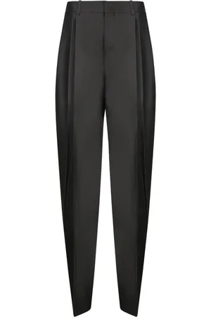 Jacquemus Dames, Broeken, Zwart, Maat: M Leer
