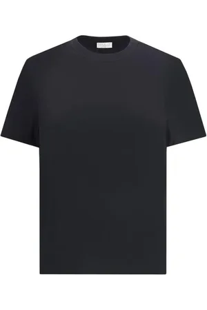 Brunello Cucinelli Dames, Tops, Zwart, Maat: 2XS Katoen