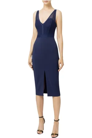 Elisabetta Franchi Dames, Jurken, Blauw, Maat: 2XL