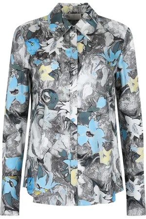 Tory Burch Dames, Blouses & Shirts, Blauw, Maat: 2XS Zijde