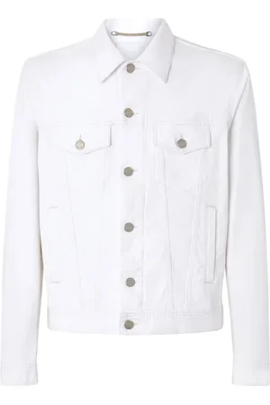 Jacob Cohen Heren, Jassen, Wit, Maat: L Denim