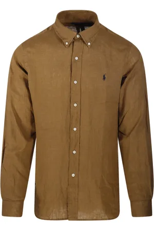 Ralph Lauren Heren, Overhemden, Bruin, Maat: XL
