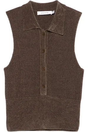 AYA MUSE Dames, Tops, Bruin, Maat: XS