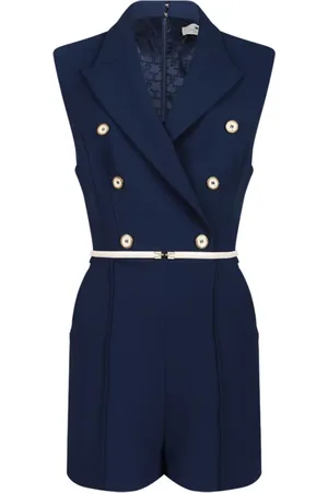 Elisabetta Franchi Dames, Jumpsuits & Playsuits, Blauw, Maat: L