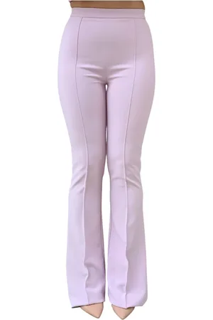 Elisabetta Franchi Dames, Broeken, Roze, Maat: L Poliester