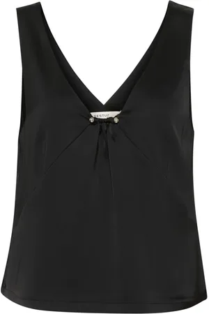 Gestuz Dames, Tops, Zwart, Maat: L