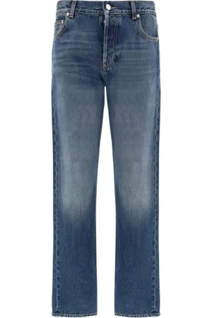 Alexander McQueen Heren, Jeans, Blauw, Maat: S Katoen