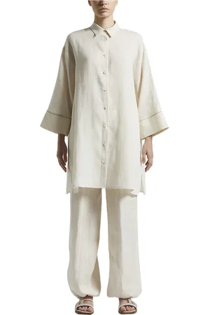 PESERICO SIGN Dames, Blouses & Shirts, , Maat: S Linnen