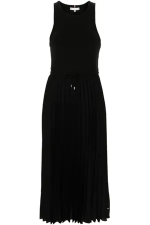 Tommy Hilfiger Dames, Jurken, Zwart, Maat: S Viscose