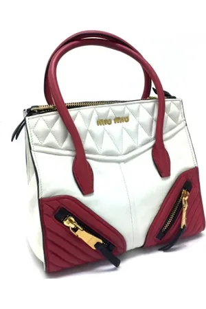 Miu Miu Dames, Pre-owned, Rood, Maat: ONE Size Leer