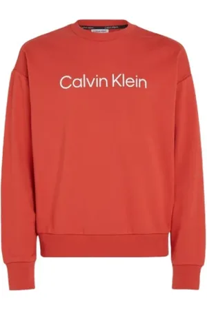 Calvin Klein Heren, Sweatshirts & Hoodies, Oranje, Maat: XL