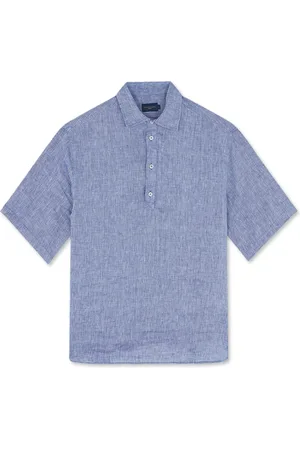Paul & Shark Heren, Overhemden, Blauw, Maat: 2XL Linnen