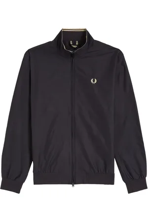 Fred Perry Heren, Jassen, Zwart, Maat: S Polyamide