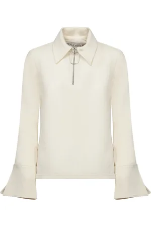 J.W.Anderson Dames, Tops, Wit, Maat: 2XS Poliester