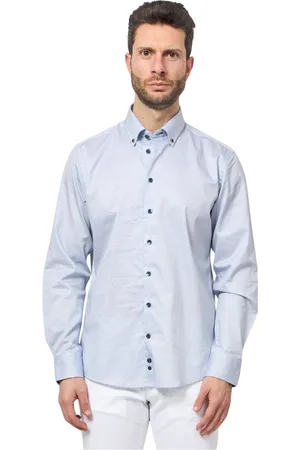 Bugatti Heren, Overhemden, Blauw, Maat: M