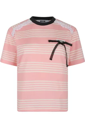 Msgm Dames, Tops, Roze, Maat: S Katoen