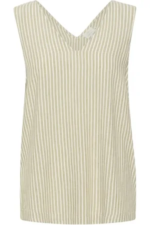 Kaffe Dames, Tops, , Maat: M Linnen