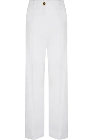 Patou Dames, Broeken, Wit, Maat: XS Katoen
