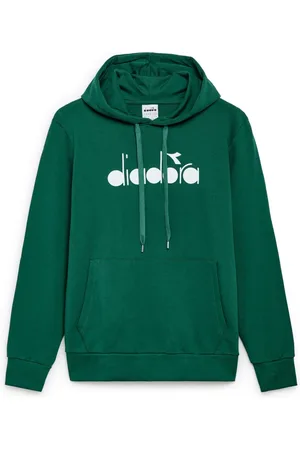 Diadora Heren, Sweatshirts & Hoodies, Groen, Maat: L Katoen