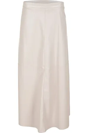 Maicazz Dames, Rokken, Wit, Maat: XL Leer