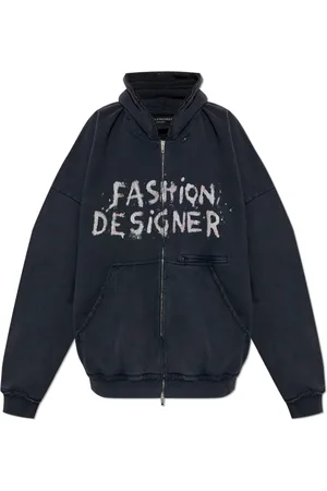 Balenciaga Dames, Sweatshirts & Hoodies, Zwart, Maat: M Katoen