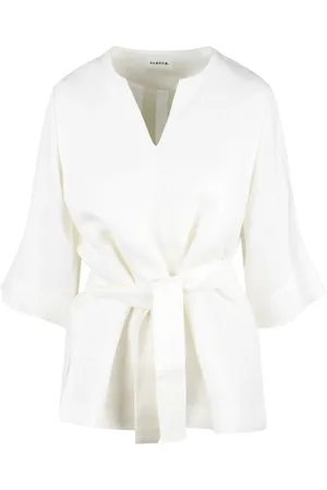 P.A.R.O.S.H. Dames, Blouses & Shirts, , Maat: L Linnen