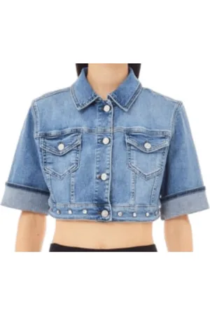 Liu Jo Dames, Jassen, Blauw, Maat: L Denim