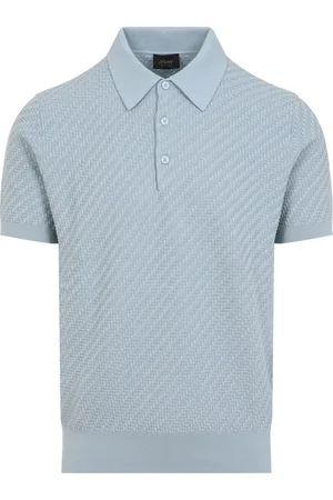 BRIONI Heren, Tops, Blauw, Maat: M Katoen