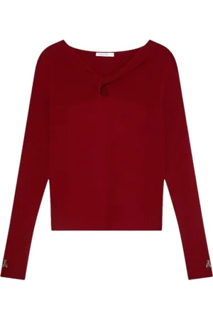 Patrizia Pepe Dames, Truien, Rood, Maat: XS Viscose
