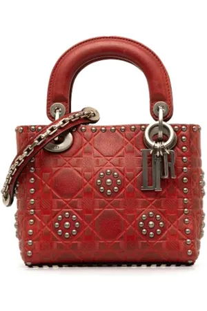 Dior Dames, Pre-owned, Rood, Maat: ONE Size Leer