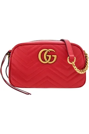 Gucci Dames, Tassen, Rood, Maat: ONE Size Leer