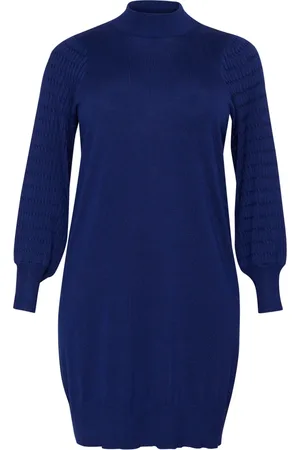 Kaffe Dames, Jurken, Blauw, Maat: XL