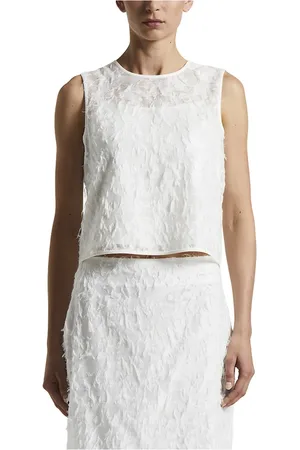 PESERICO SIGN Dames, Tops, Wit, Maat: M Satijn