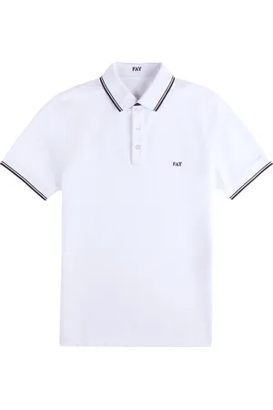 FAY Heren, Tops, Wit, Maat: L Katoen