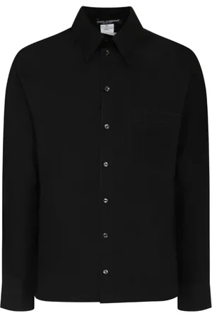 Dolce & Gabbana Heren, Overhemden, Zwart, Maat: XL Katoen