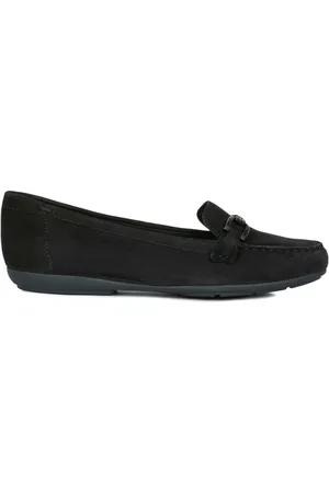 Geox Dames, Schoenen, Zwart, Maat: 39 1/2 EU Leer