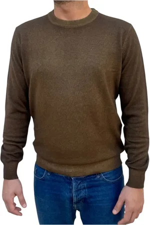 KANGRA CASHMERE Heren, Truien, Bruin, Maat: M