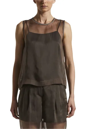 PESERICO SIGN Dames, Tops, Zwart, Maat: 2XS Zijde