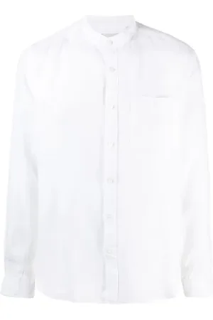 Woolrich Heren, Overhemden, Wit, Maat: 2XL Linnen