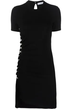 Paco rabanne Dames, Jurken, Zwart, Maat: S Viscose