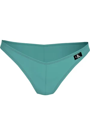 Calvin Klein Dames, Badkleding, Blauw, Maat: XS Nylon