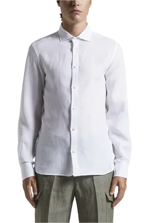 PESERICO SIGN Heren, Overhemden, Wit, Maat: 2XL Linnen