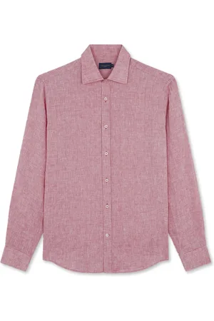 Paul & Shark Heren, Overhemden, Rood, Maat: 5XL Linnen